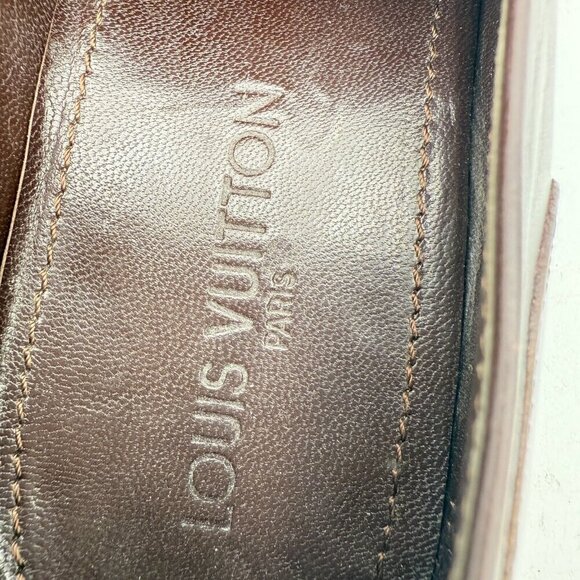 Louis Vuitton Men Size UK 8.5 US 9.5 Brown Leather Penny Loafer Dress Shoes - Picture 11 of 14